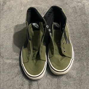Olive Green Vans Size 6